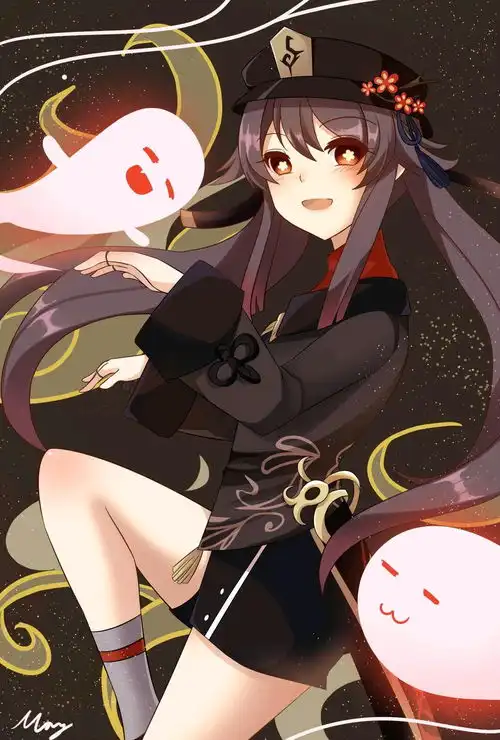 原神高清壁纸胡桃美图7
