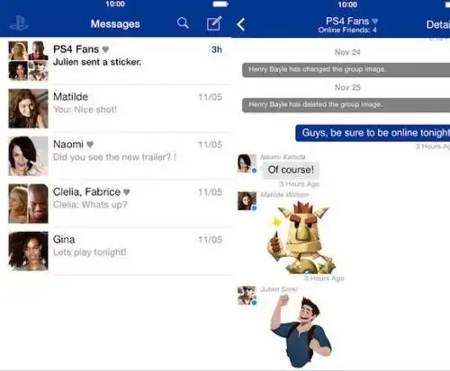 索尼为ps游戏机推出聊天app专属表情包大亮
