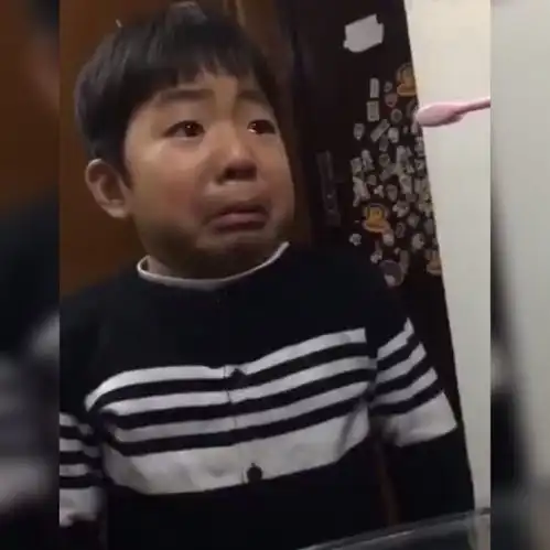 小男孩挑食被妈妈训斥,结果被吓成表情包逗乐网友小戏精附身
