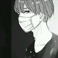 黑白男头像戴口罩微信头像图片大全
