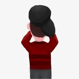 男子照相背影手绘插画psd图片素材其他格式下载动漫人物大全
